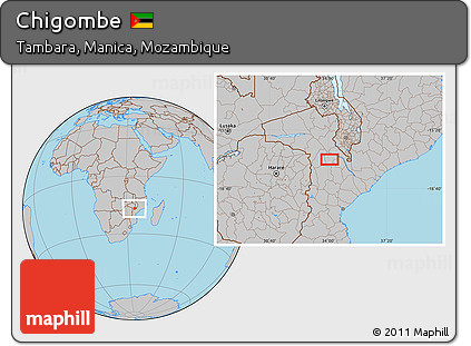 Gray Location Map of Chigombe