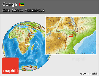 Physical Location Map of Conga