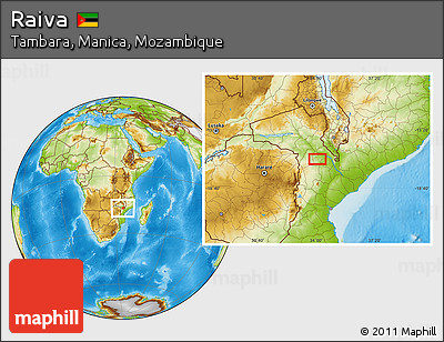Physical Location Map of Raiva