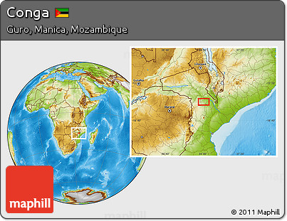 Physical Location Map of Conga