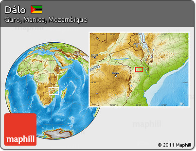 Physical Location Map of Dálo