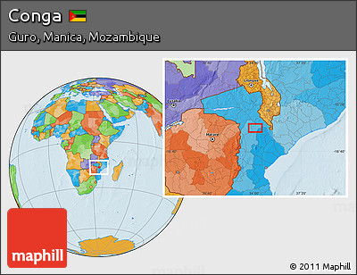 Political Location Map of Conga