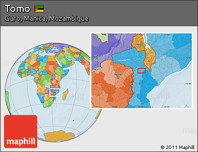 Political Location Map of Tomo