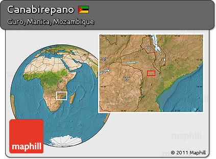 Satellite Location Map of Canabirepano