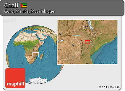 Satellite Location Map of Chali