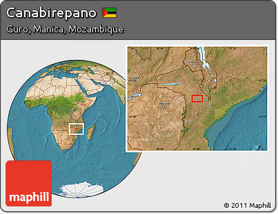 Satellite Location Map of Canabirepano