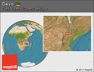 Satellite Location Map of Devo