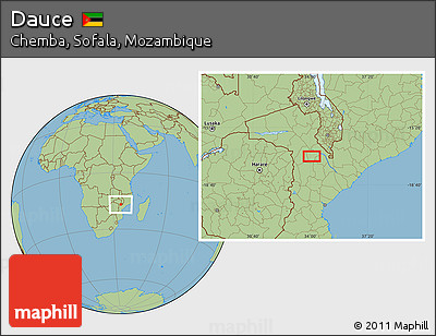 Savanna Style Location Map of Dauce
