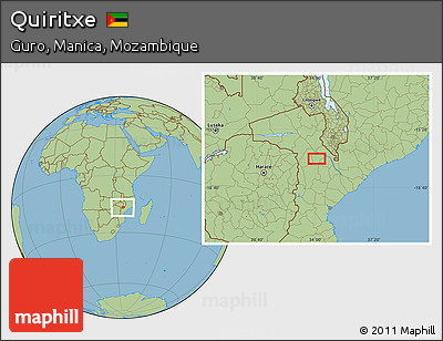 Savanna Style Location Map of Quiritxe