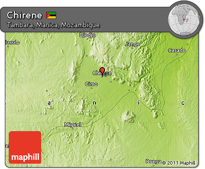Physical Map of Chirene