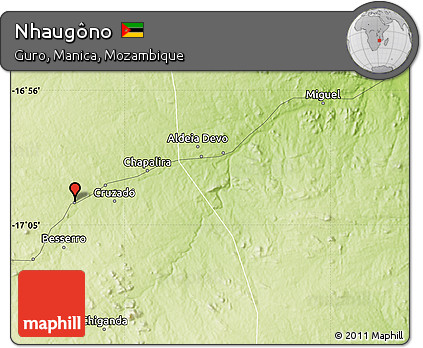 Physical Map of Nhaugôno