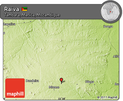 Physical Map of Raiva