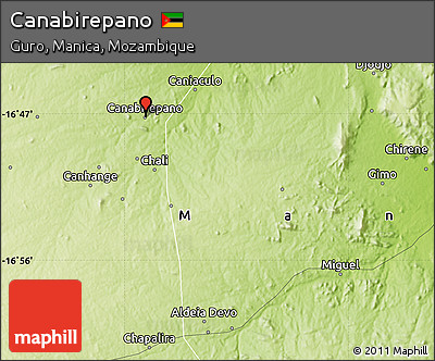 Physical Map of Canabirepano