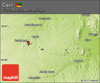 Physical Map of Dálo