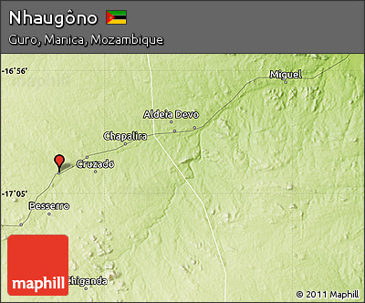 Physical Map of Nhaugôno