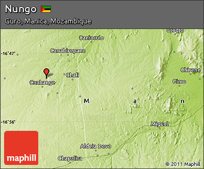 Physical Map of Nungo