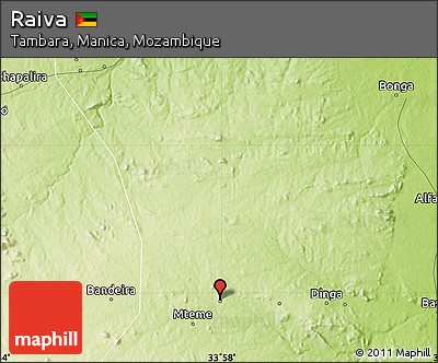 Physical Map of Raiva