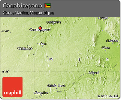 Physical Map of Canabirepano