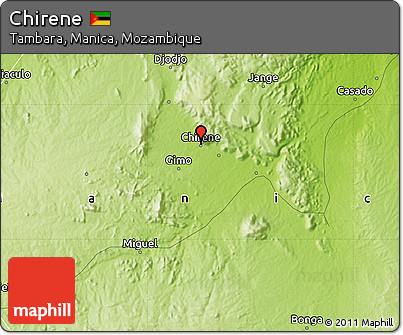 Physical Map of Chirene