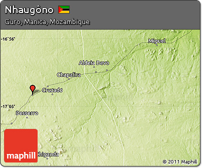 Physical Map of Nhaugôno