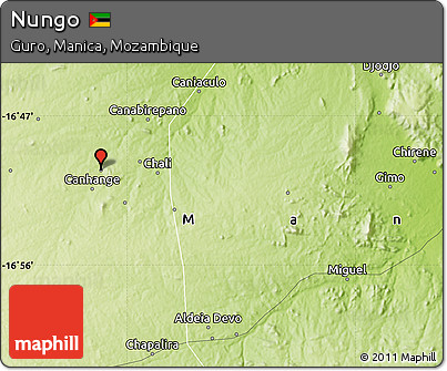 Physical Map of Nungo