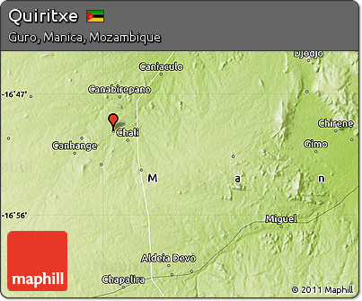 Physical Map of Quiritxe
