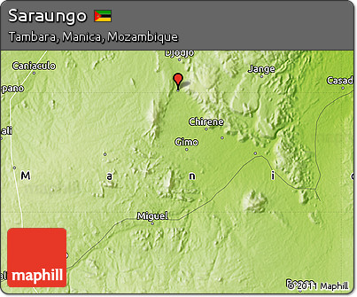 Physical Map of Saraungo