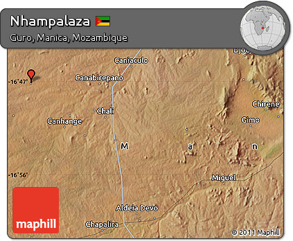 Satellite Map of Nhampalaza