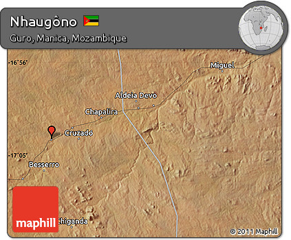 Satellite Map of Nhaugôno