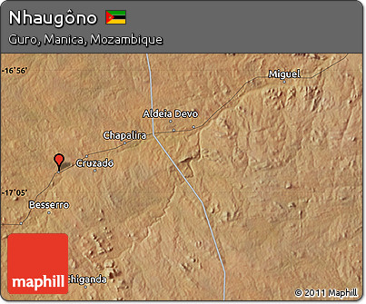 Satellite Map of Nhaugôno