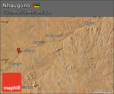 Satellite Map of Nhaugôno