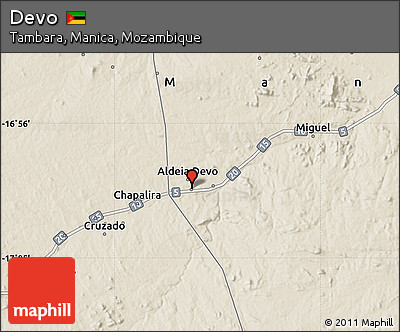 Shaded Relief Map of Devo