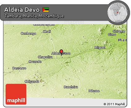 Physical Panoramic Map of Aldeia Devo