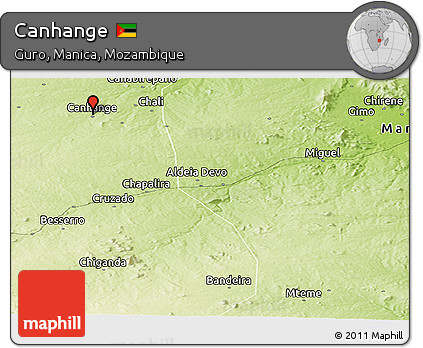 Physical Panoramic Map of Canhange