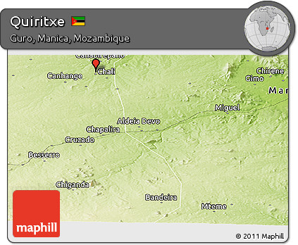 Physical Panoramic Map of Quiritxe