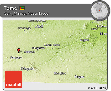 Physical Panoramic Map of Tomo