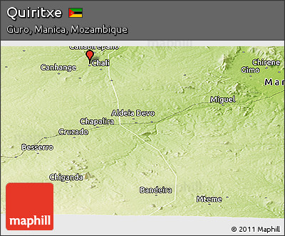 Physical Panoramic Map of Quiritxe