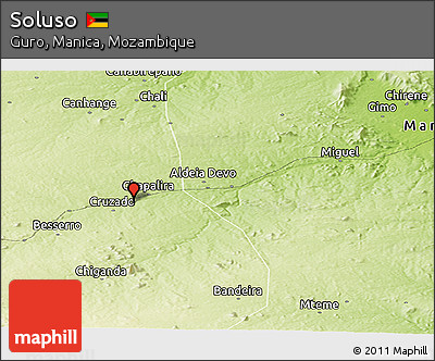 Physical Panoramic Map of Soluso
