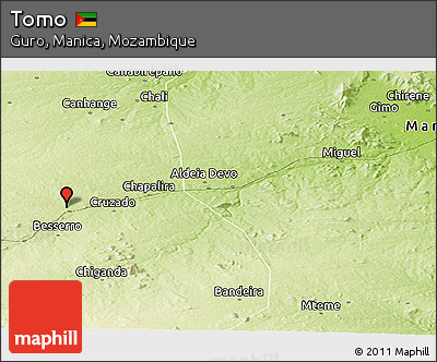 Physical Panoramic Map of Tomo