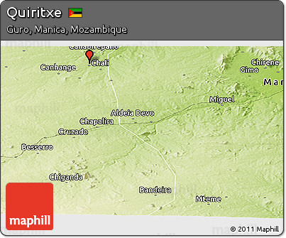 Physical Panoramic Map of Quiritxe