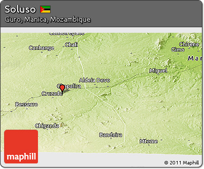 Physical Panoramic Map of Soluso