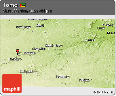 Physical Panoramic Map of Tomo