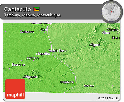 Political Panoramic Map of Caniaculo