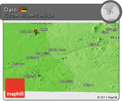 Political Panoramic Map of Dálo