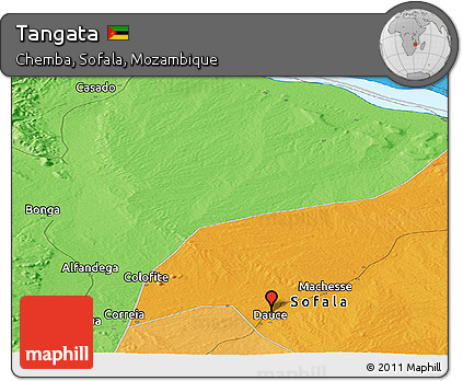 Political Panoramic Map of Tangata