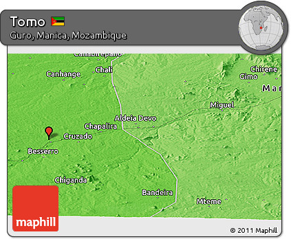 Political Panoramic Map of Tomo
