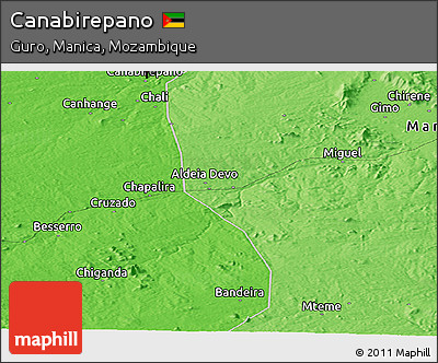 Political Panoramic Map of Canabirepano