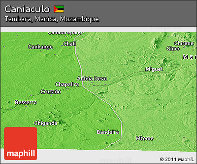 Political Panoramic Map of Caniaculo