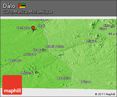 Political Panoramic Map of Dálo