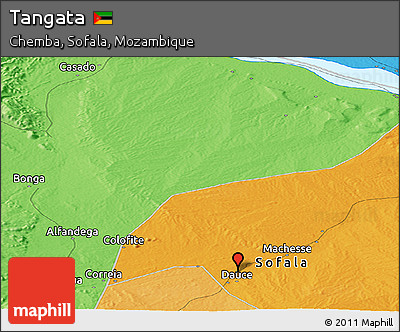 Political Panoramic Map of Tangata